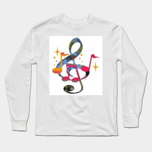 Music Notes Long Sleeve T-Shirt